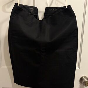 J. Crew Elegant Black Pencil Skirt